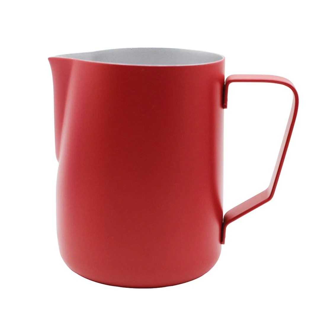 1 Stück Milchschaumkrug, Pitcher Krug Edelstahl, Schaumbecher für Kaffee und Latte Art, Schäumende M