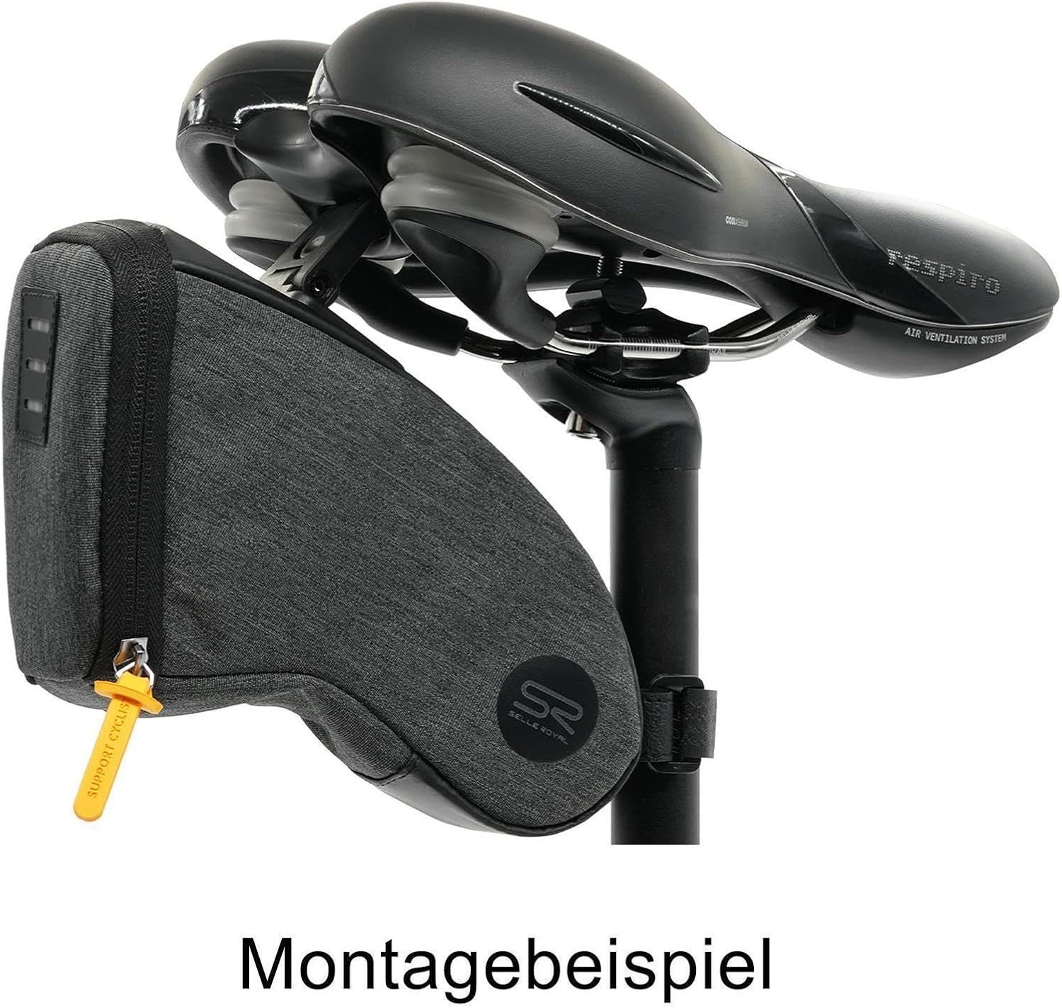 1 x Selle Royal Saddle Bag Medium (1.2l) Satteltasche Fahrradtasche Klippsystem inkl. 1 Schlauchflic - Image 3