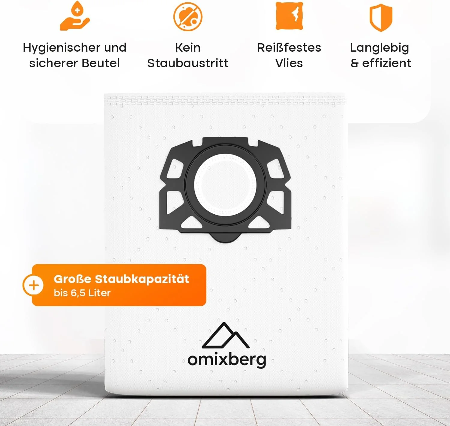 10 Vlies-Staubsaugerbeutel – Passend für Kärcher MV4, MV5, MV6, WD6 und WD6 Premium – Passend für Kä - Image 6