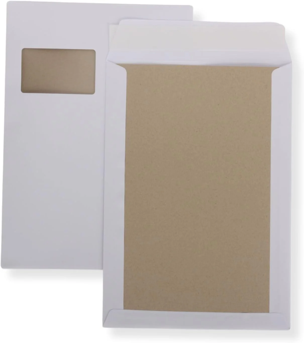 100 St. C4 Papprückwand Versandtaschen weiss mit Fenster 120 gr. Kuvert Haftklebend Briefumschläge H - Image 4