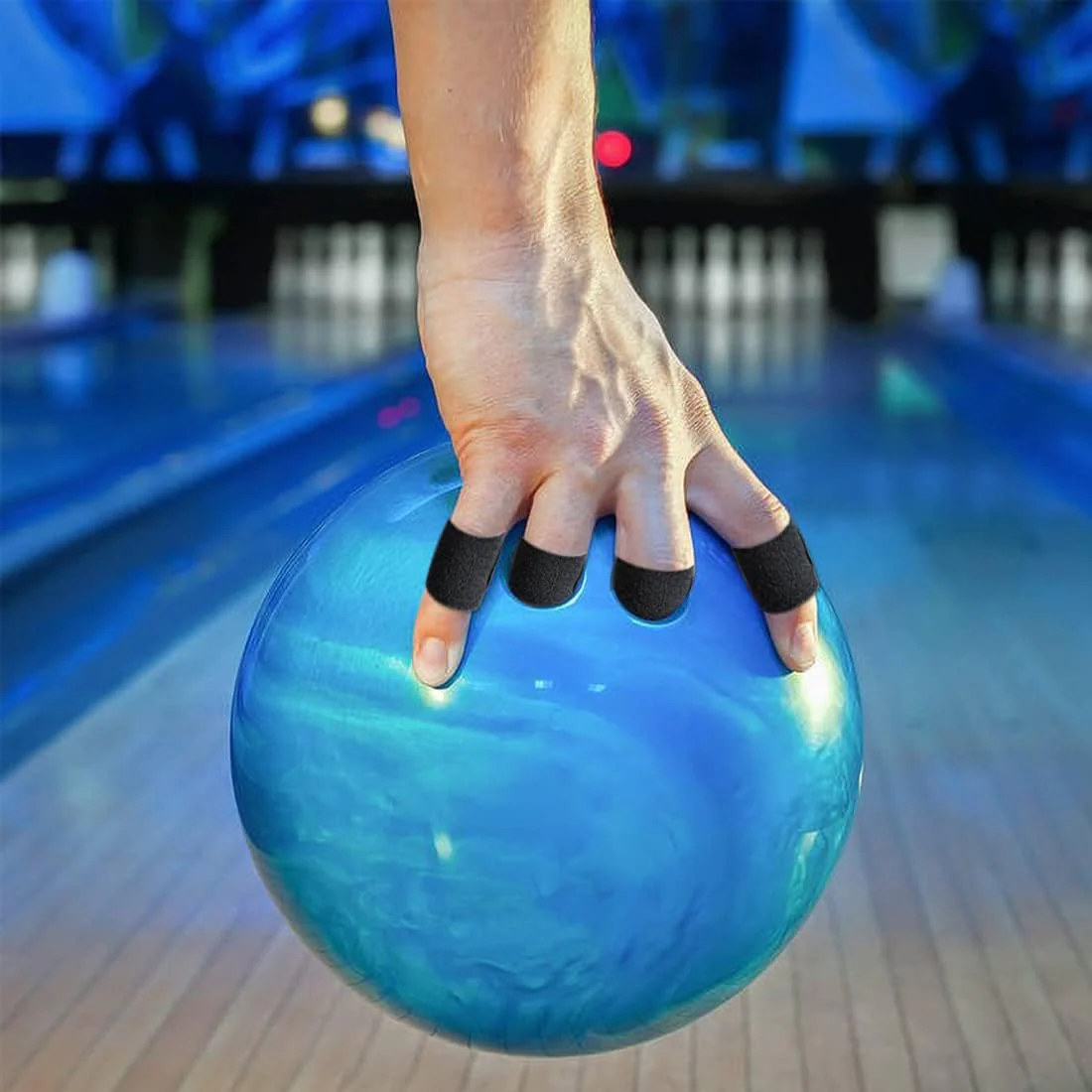 100 Stück Bowling Daumenband, Schwarzes Bowling Finger Tape, Schützendes Bowlingband, Elastisches Bo - Image 7