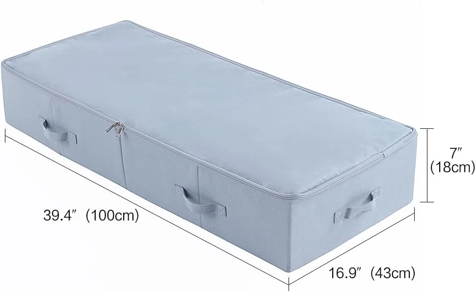 100X 43X 18 cm, Unterbett-Aufbewahrungsbox | Atmungsaktiv und Mottenfrei | Platzsparende Unterbett A - Image 2