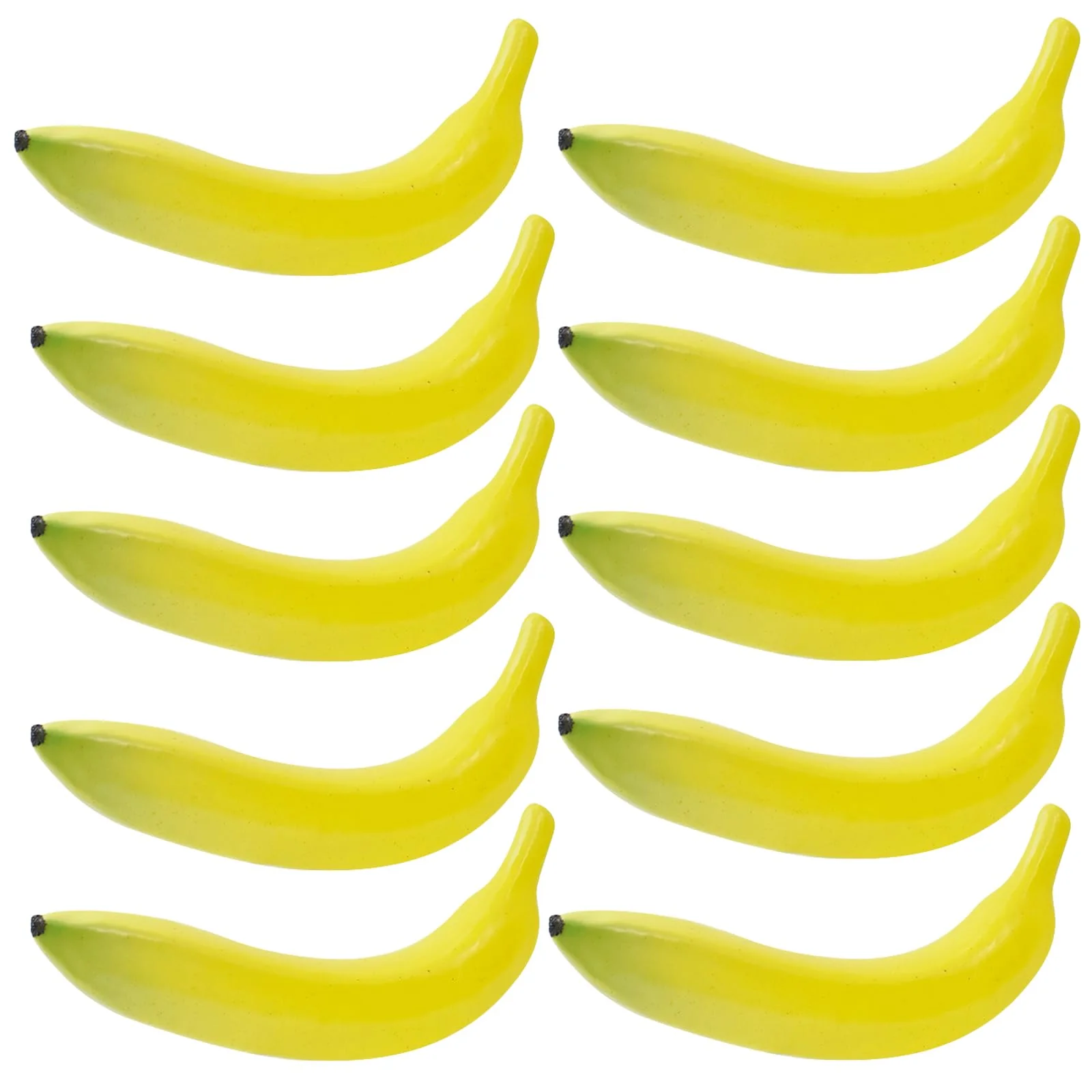 10PCS Künstliche Bananen,Banane Realistische Früchte Künstliche Lebensechte Banane Deko Gefälschte F