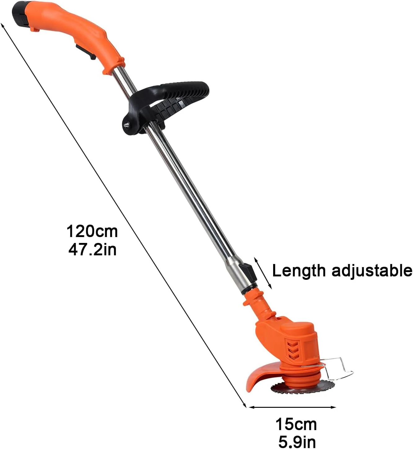 12V 4inch Rasentrimmer mit Akku, Akku Rasentrimmer und Kantenschneider Powershare 12V Li-Ion (inkl. - Image 5