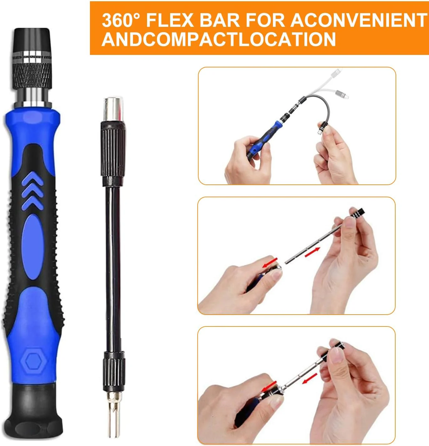 142 in 1 Feinmechaniker Werkzeug Schraubendreher Set, Werkzeugset, Precision Screwdriver Set, Handy - Image 4
