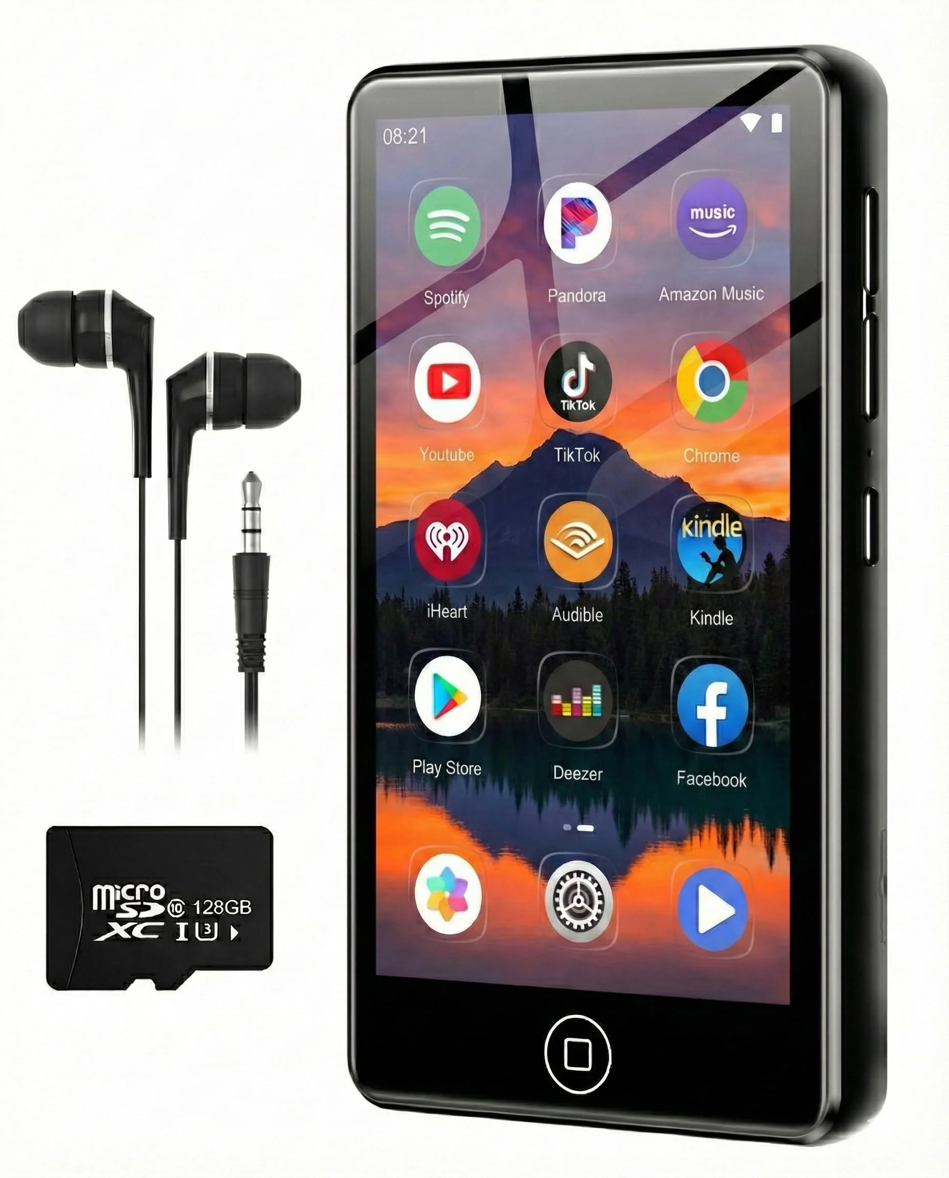 144GB MP3 Player Spotify mit Bluetooth & WLAN, 4,02 Zoll Touchscreen Musik Player mit Integriertem S