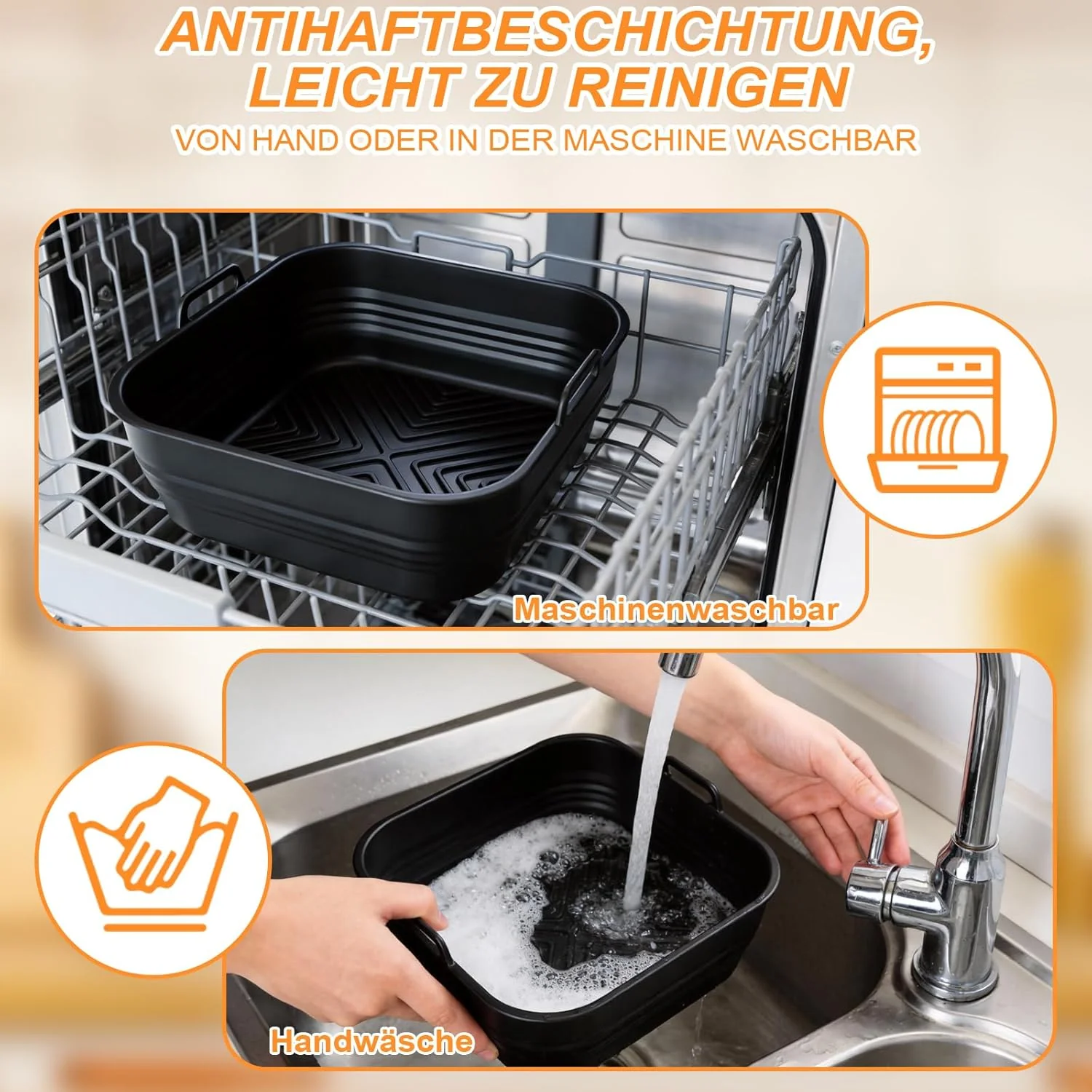 16PCS Heissluftfritteuse Zubehör, Verdickt Airfryer Zubehör für COSORI Turbo Tower Pro 10,8L(6,5L/4, - Image 4
