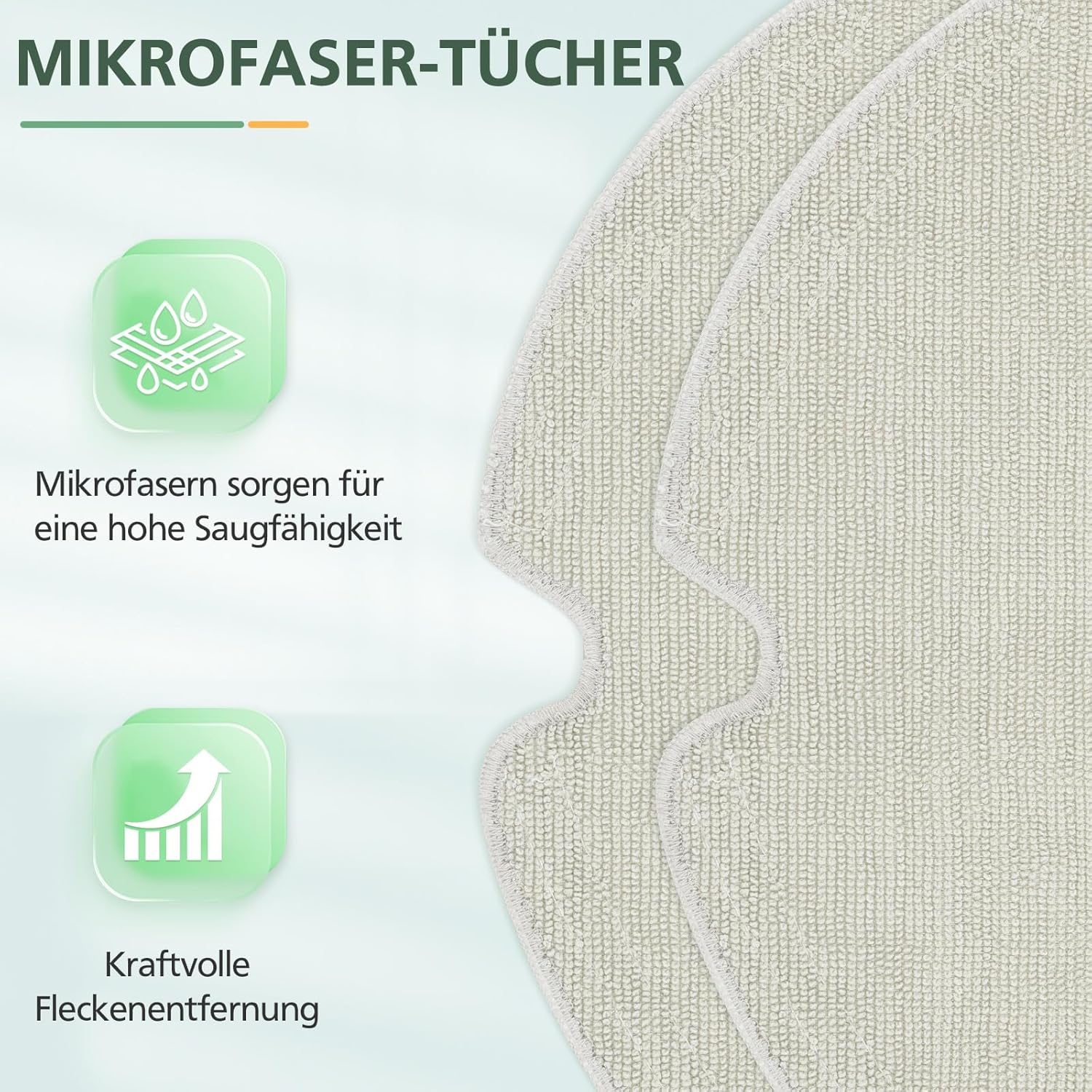 17 Stück Zubehör für Roborock Q5 Pro+ /Q5 Pro/ Q8 Max+ /Q8 Max Staubsauger, 2 Hauptbürsten, 2 HEPA-F - Image 6
