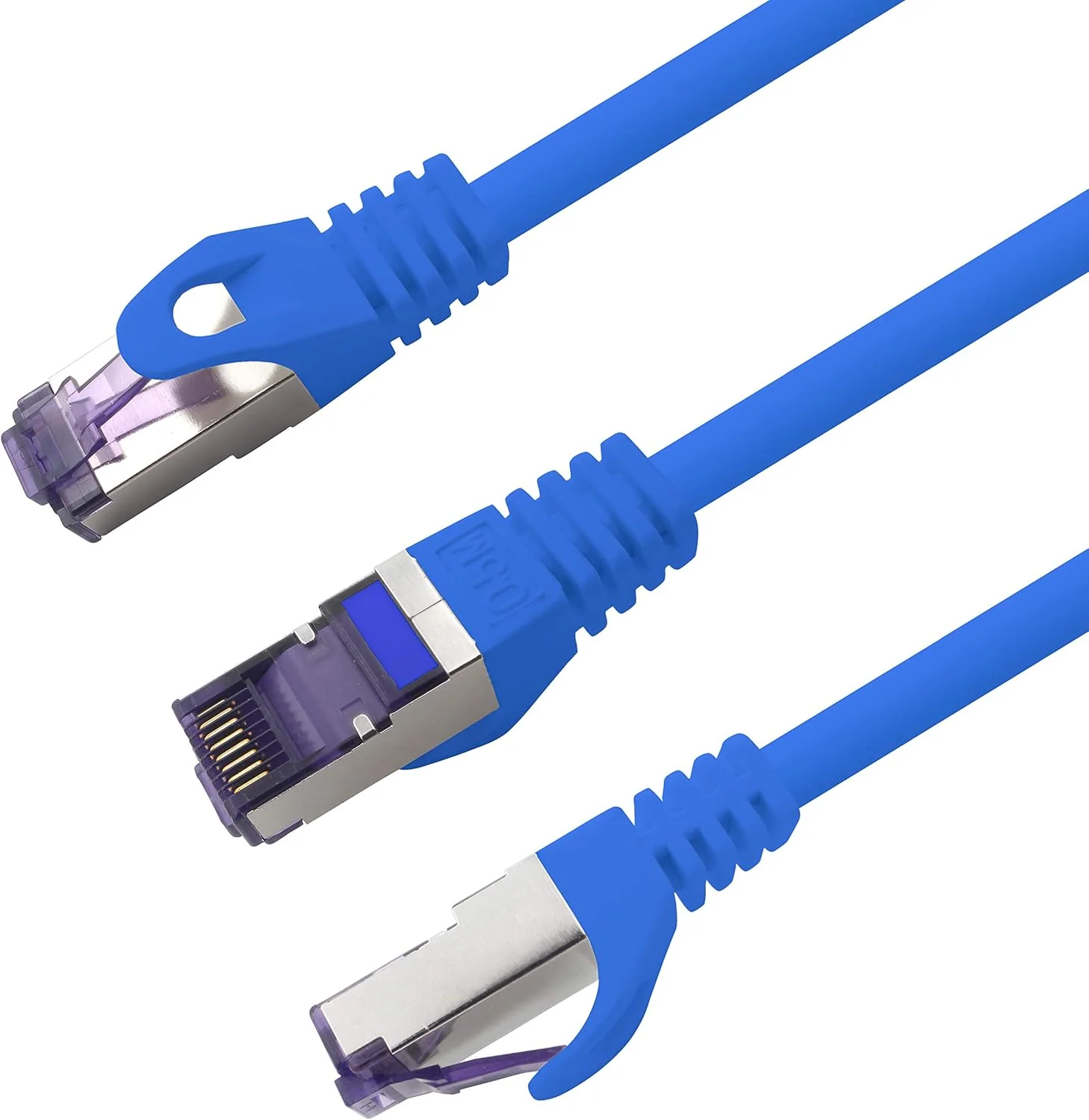 1aTTack.de Cat.7 Netzwerkkabel 3,0 m - Blau - 5 Stück - Cat7 Patchkabel (SFTP/PIMF/LSZH) Rohkabel 10 - Image 3