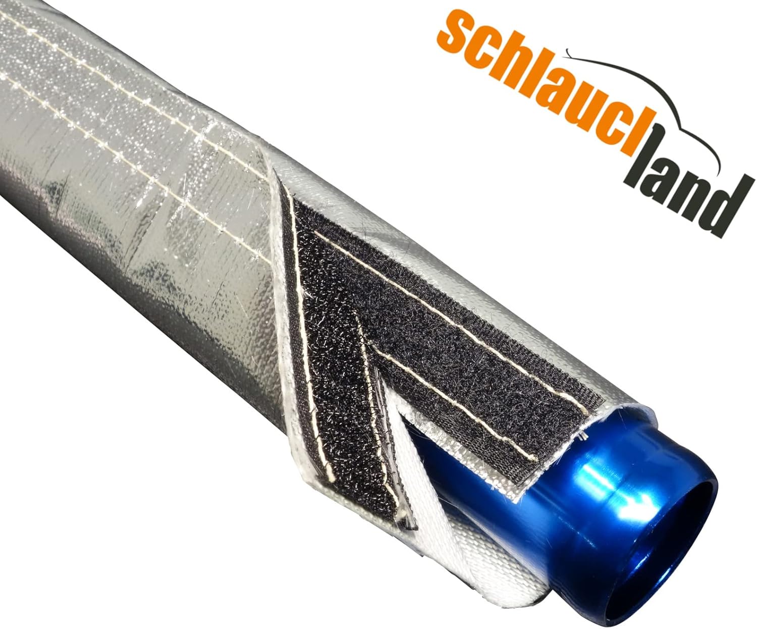 1m Alu-Titan Hitzeschutzschlauch ID 25mm Klettverschluss *** Heat Sleeve Thermoschutz Isolierschlauc - Image 2