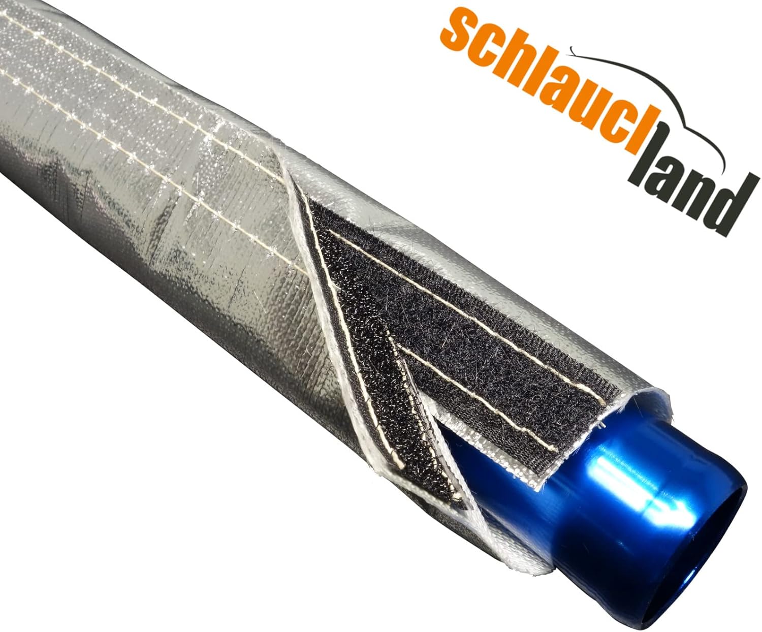 1m Alu-Titan Hitzeschutzschlauch ID 25mm Klettverschluss *** Heat Sleeve Thermoschutz Isolierschlauc - Image 4