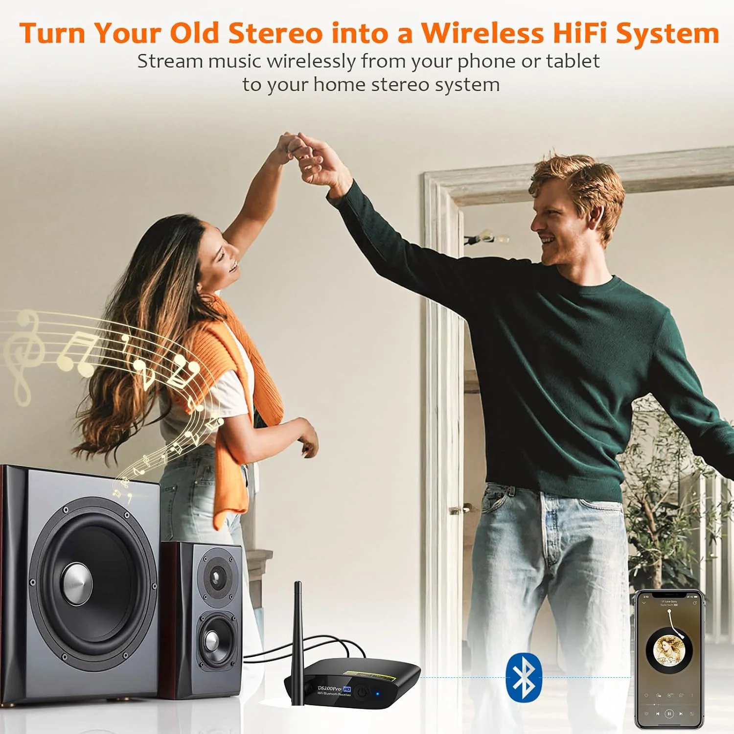 1Mii DS200 Pro HiFi Bluetooth Receiver mit LDAC & Audiophile DAC, Bluetooth 5.3 Audio Empfänger mit - Image 2