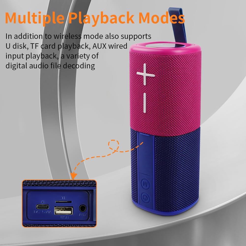2-in-1 Split-Magnet-Bluetooth-Lautsprecher, Farbblockierung, wasserdicht, doppelt teilbar, kabellos, - Image 8