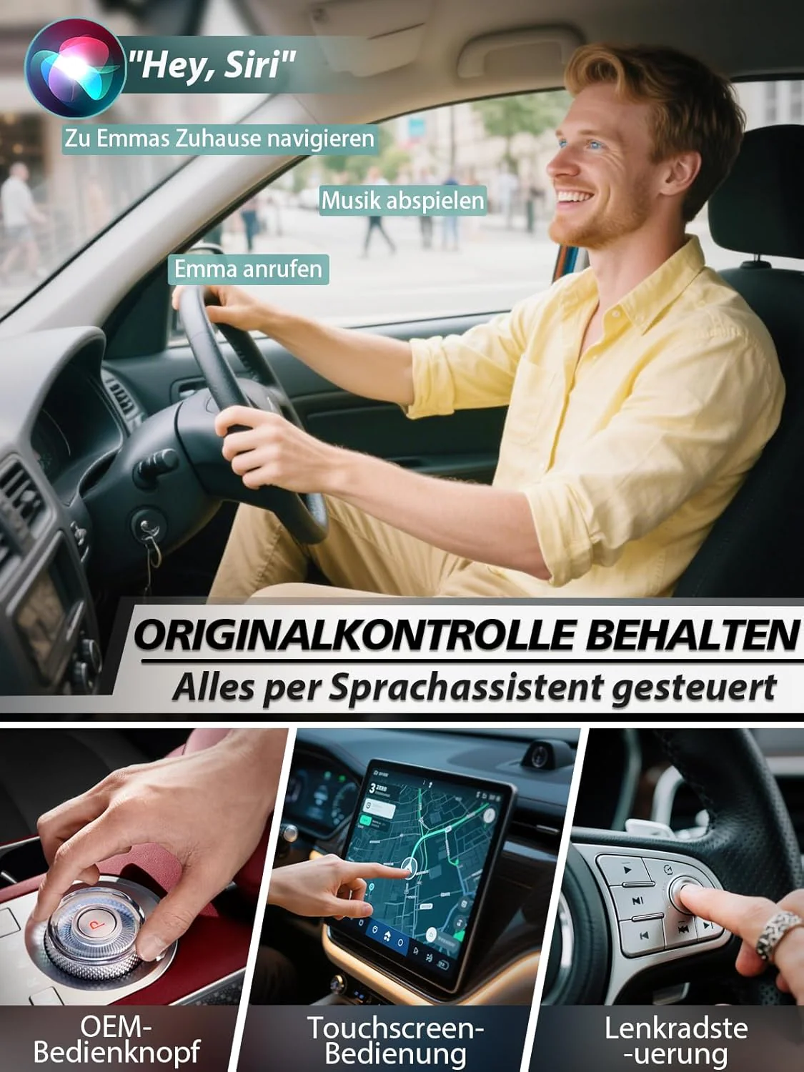 2-in-1 Wireless CarPlay & Android Auto Adapter – Nahtlose Umwandlung von Kabelgebunden zu Kabellos, - Image 6