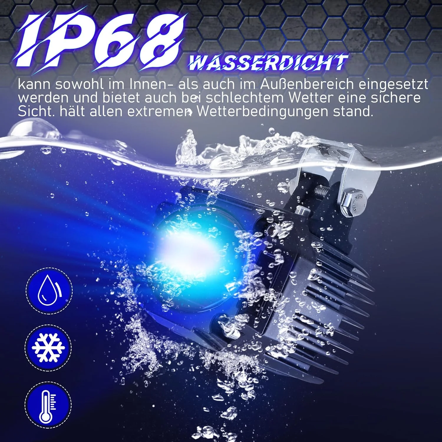 2 Pack 30W LED Gabelstapler Lichter blaue LED gerade Linie Gabelstapler Sicherheitslicht DC 10-80V L - Image 4