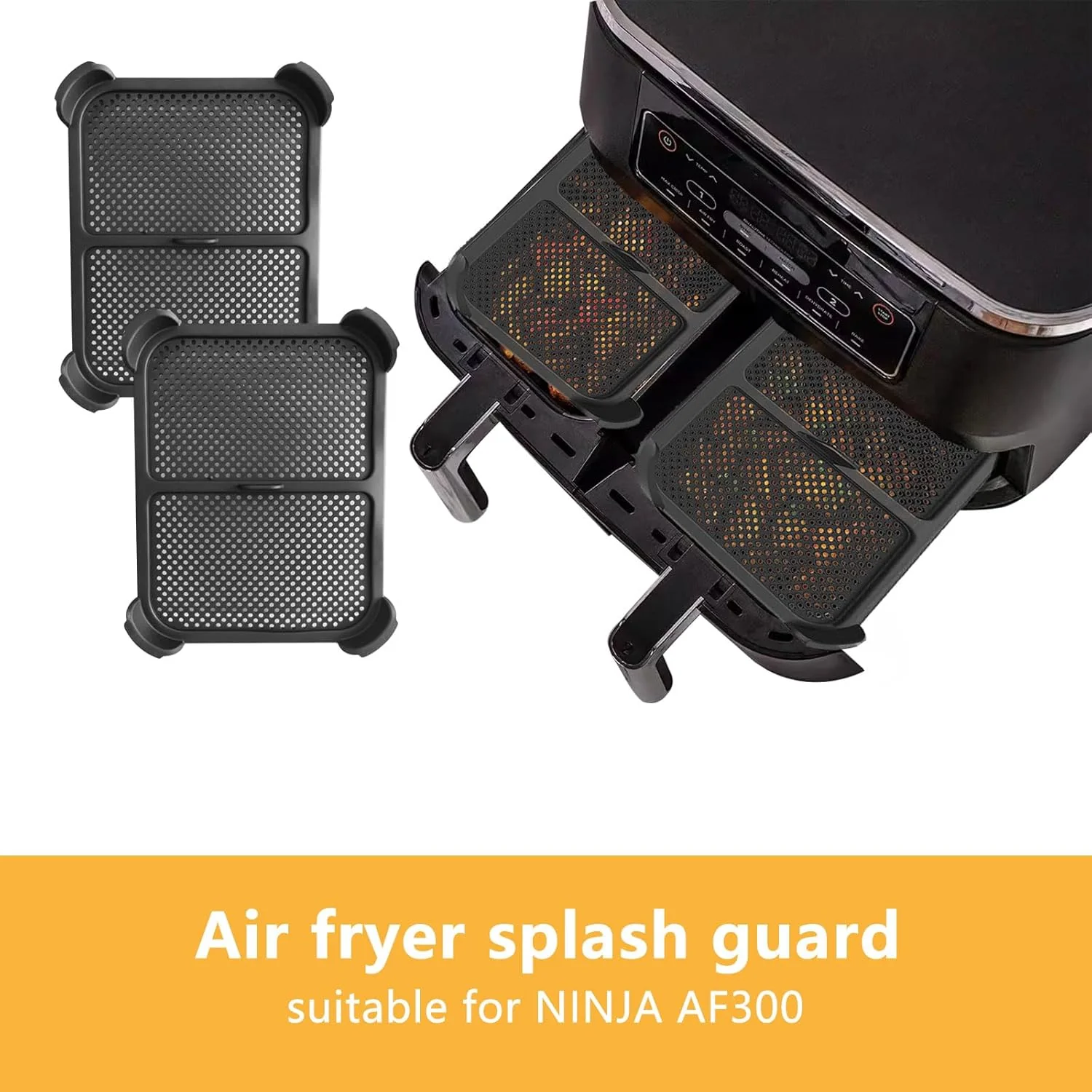 2 Stück Spritzschutz für Ninja Foodi Flexdrawer, Silikon Spritzschutz Heissluftfritteuse Zubehör für - Image 7