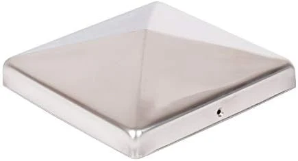 2 x Pfostenkappe Edelstahl Pyramide 146x146 mm – Rostfrei – Für Holzpfosten 145x145 mm – Pfostenabde - Image 2