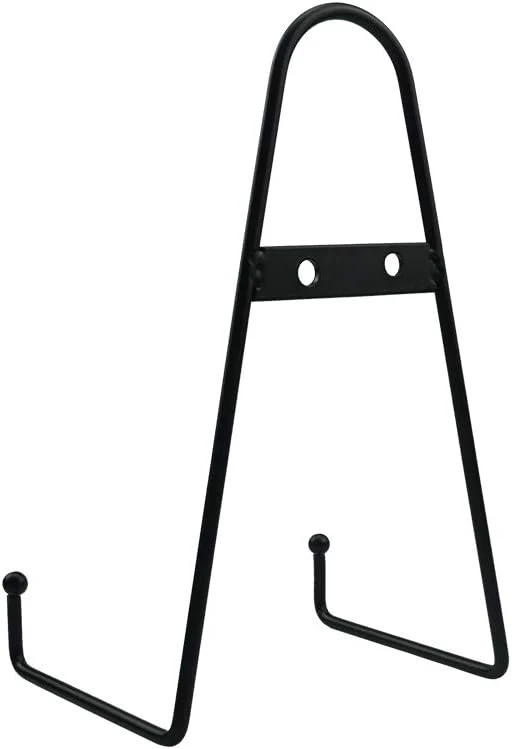 20,3 cm grosse schwarze Metall-Wandhalterung, Staffelei, Telleraufhänger, vertikaler Tellerständer, - Image 4