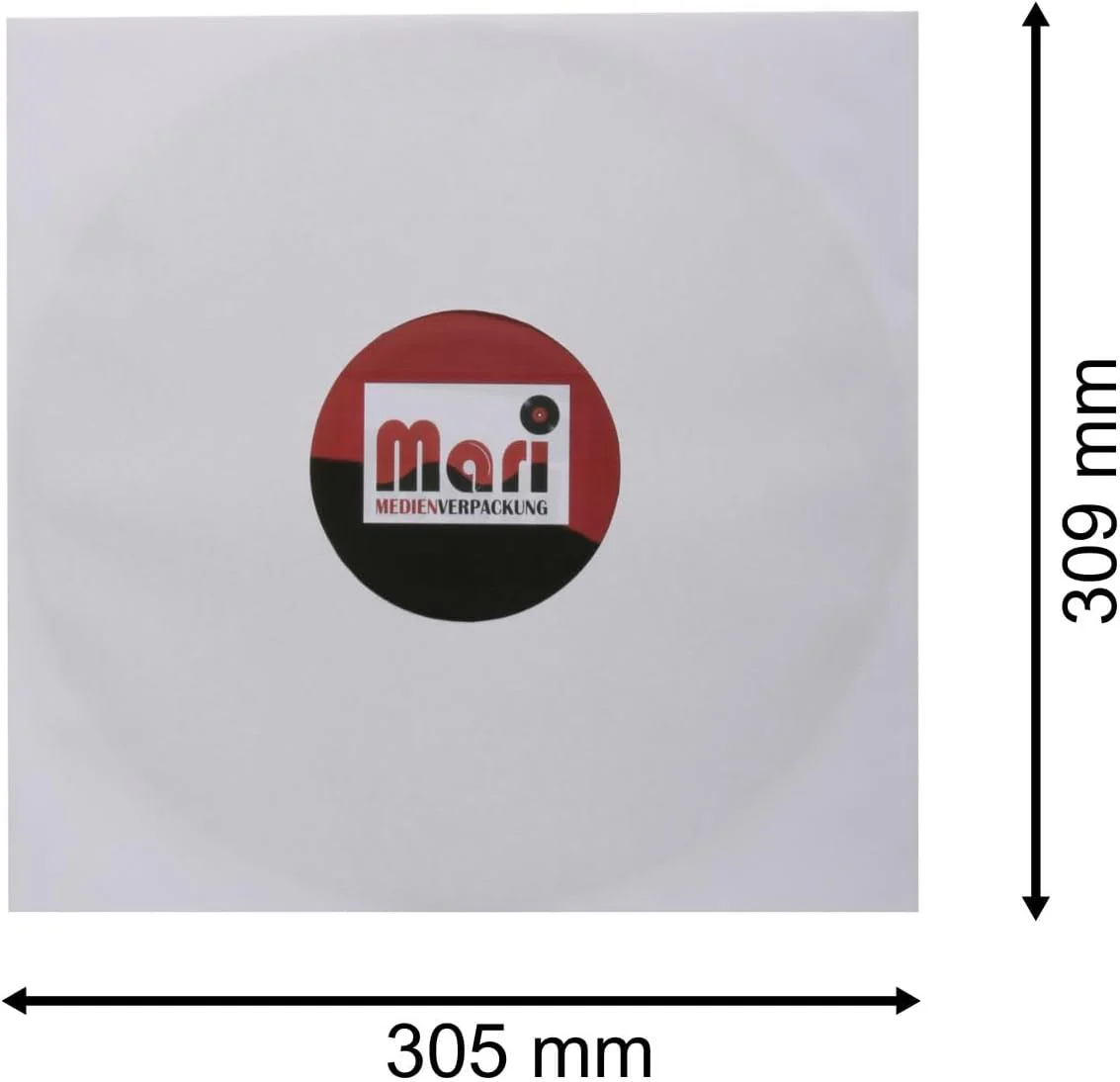 200 St. LP Schallplatten Innenhüllen ungefüttert 90 gramm reinweisses Papier Vinyl LP Maxi Single - Image 4