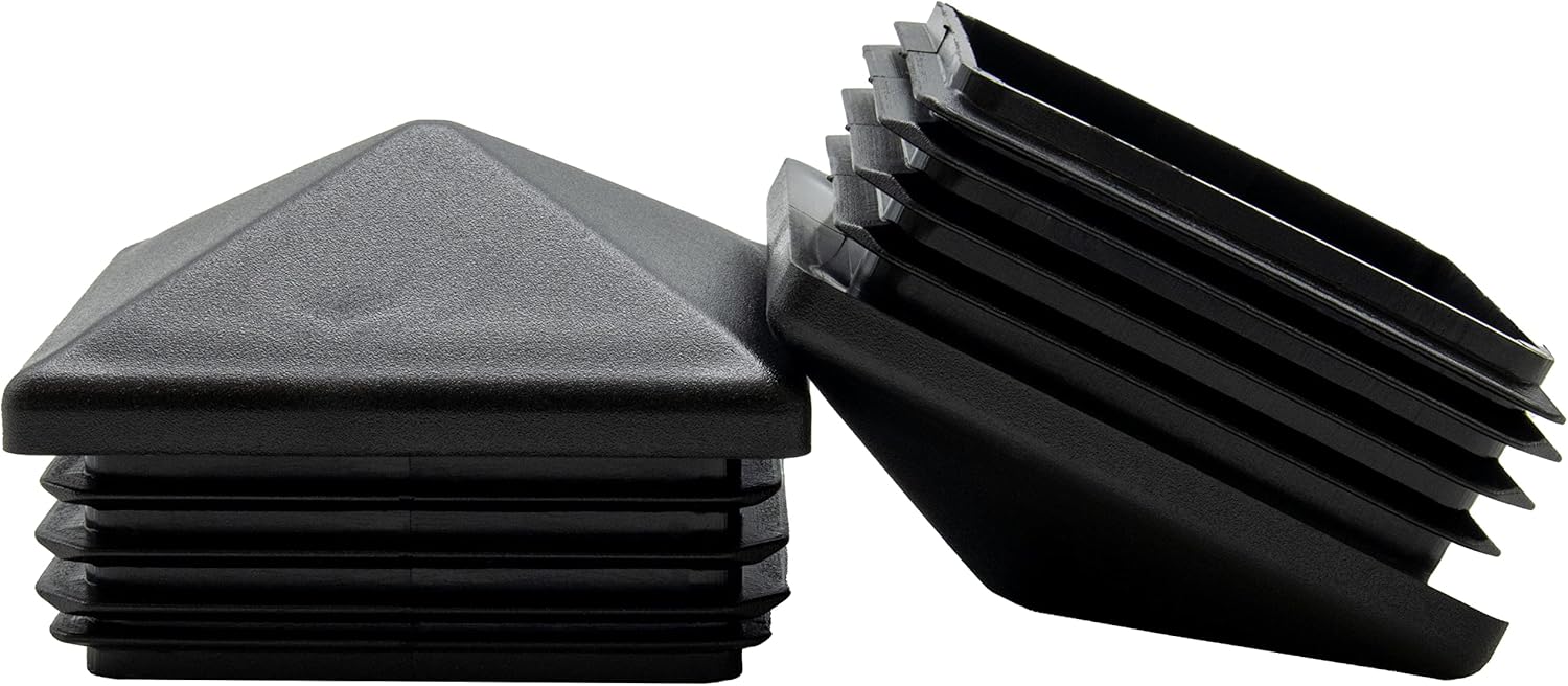 21 Stück Zierstopfen 100x100 mm Schwarz Sichtstopfen Lamellenstopfen Zaunkappen Vierkant für Zaun Za - Image 3