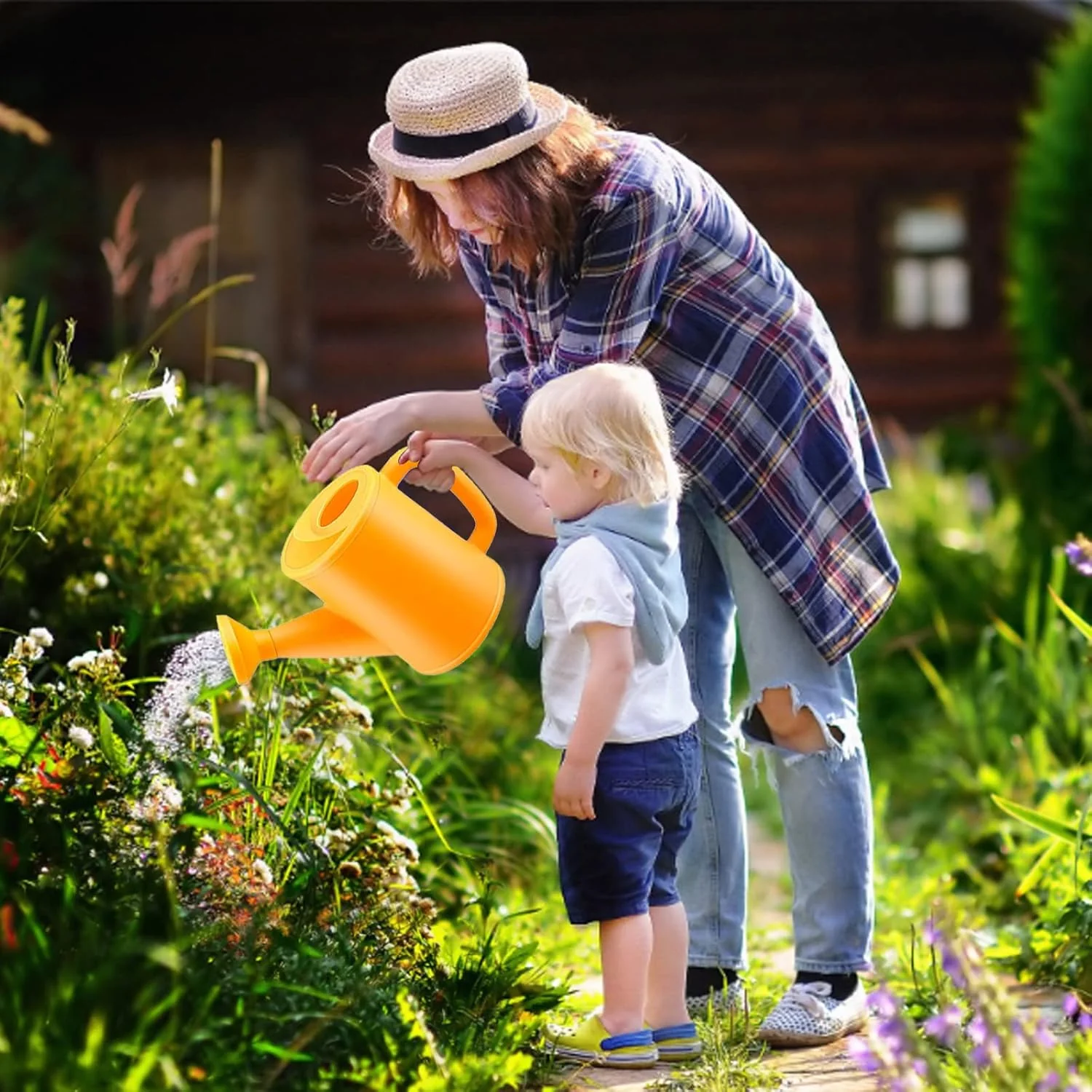 23 Stück Kinder Gartenarbeit Set, Gartenset kinder Gartenarbeit, Gartenwerkzeug Kinders Mit Giesskan - Image 5