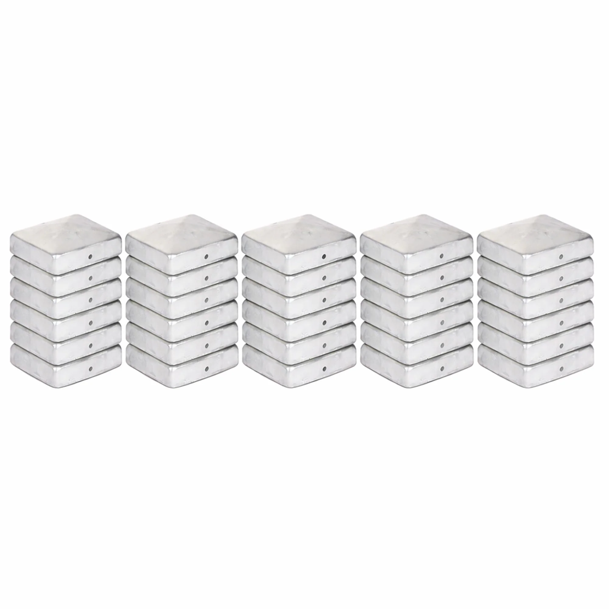 25 x Pyramidenpfostenkappen 91 x 91 mm Stahl feuerverzinkt 25 91 x 91 mm, 25 91 x 91 mm