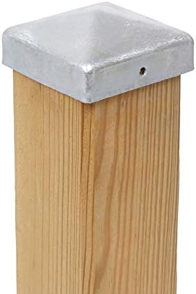 25 x Pyramidenpfostenkappen 91 x 91 mm Stahl feuerverzinkt 25 91 x 91 mm, 25 91 x 91 mm - Image 4