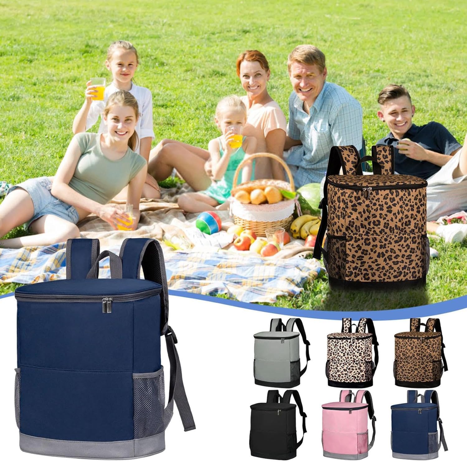 25L Kühlrucksack Thermo Rucksack Picknickrucksack Kühltasche Gross Isoliert Cooler Bag Männer Frauen - Image 6