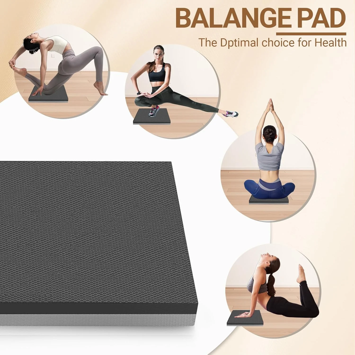 2er-Sets Balance Pad 40x33cm Rutschfest Balance-Kissen Weichschaum Balancekissen für Stabilität und - Image 7