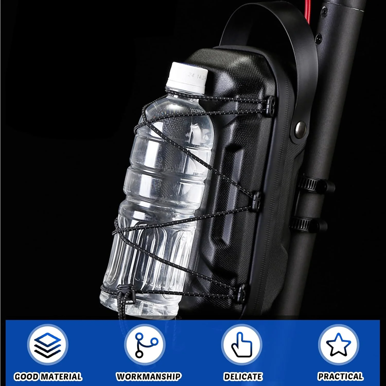 2L E Scooter Tasche Wasserdicht: Tragbare Scooter Lenkertasche, Lenkertasche mit Wechselbaren Elasti - Image 3