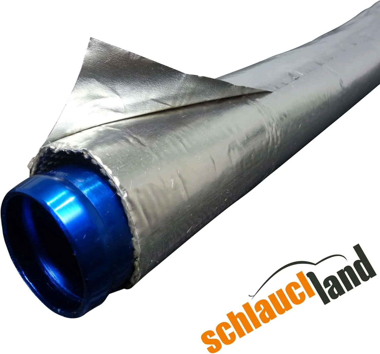 2m Alu-Titan Hitzeschutzschlauch ID-Ø 80mm selbstklebend | VIELE LÄNGEN & GRÖSSEN 5-100mm | UV Schut - Image 3