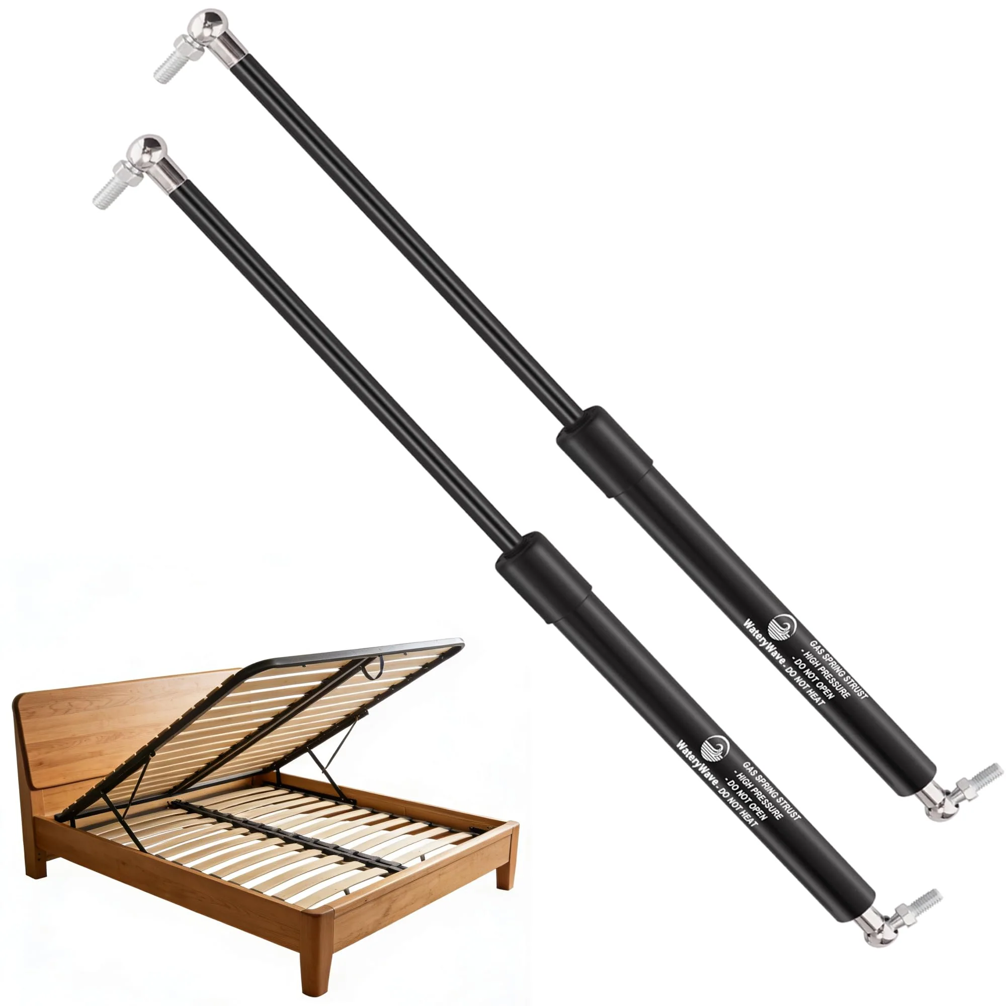 2Pcs 550MM 800N Universal Gasdruckfeder mit Kugelgelenkköpfen Kofferraum-gasfeder Gasdruckdämpfer fü