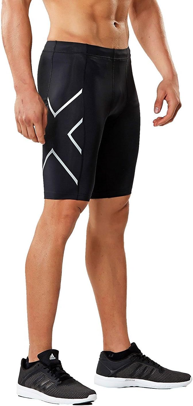2XU Herren Core Compression Shorts M Schwarz/Silber, M Schwarz/Silber - Image 4