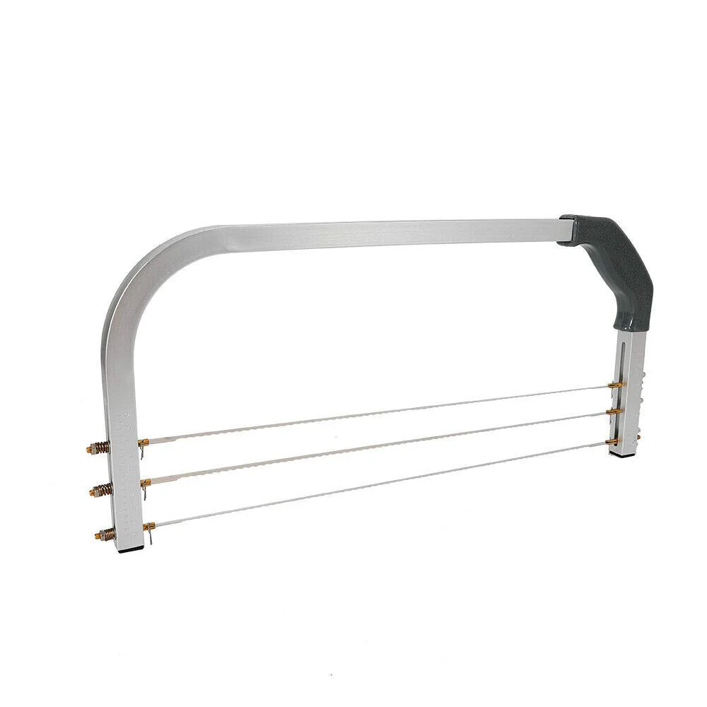 3 Drähte Tortenschneider Edelstahl & Alu Alloy, Professionelle grosse Kuchen Zwischenschicht Cutter,