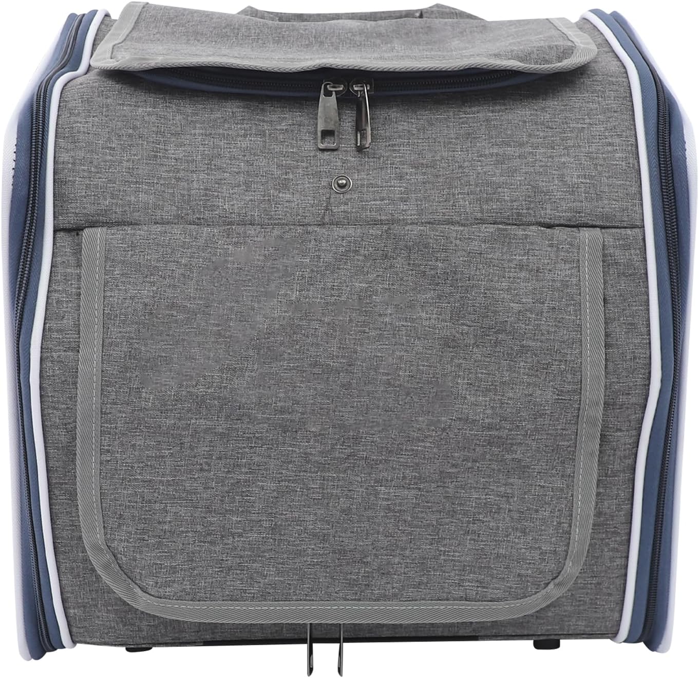 3-in-1 Hundetransportbox, Hundekorb Fahrrad vorne mit Netzfenstern, 4-Türiger Haustier Reisetasche H - Image 8