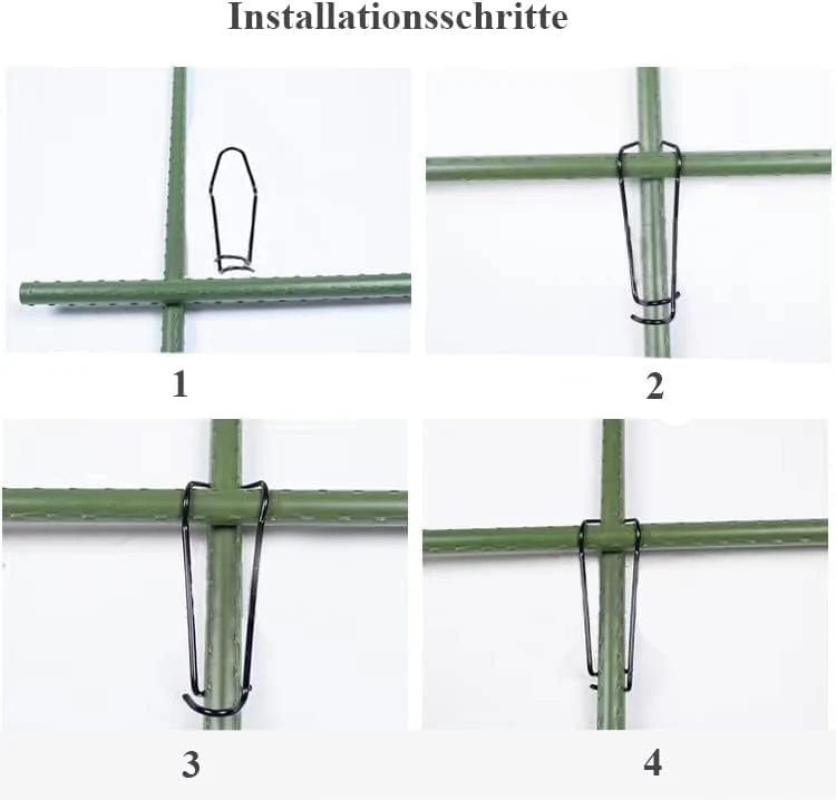 40 Tonkinklammern für Pflanzstäbe - Bambusklammern - mit Durchmesser 11 mm zum Rankgitter selber Bau - Image 5