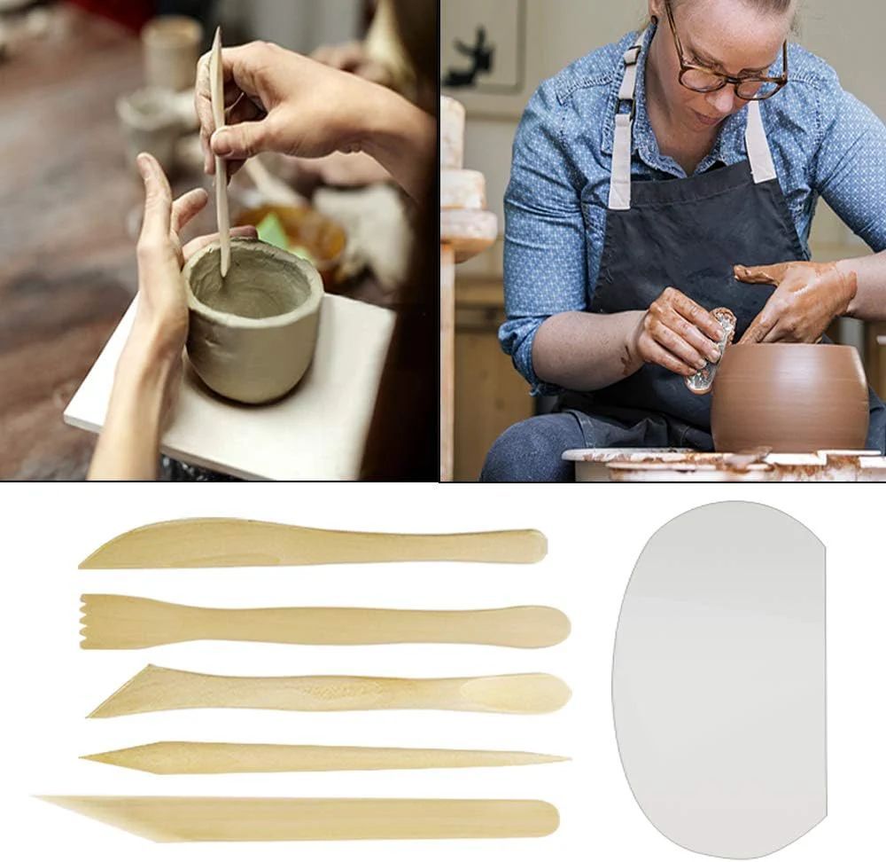46 Stück Töpferwerkzeug-Set Ton-Modellierwerkzeuge Tonwaren-Set Schnitzwerkzeuge Handwerk Anfänger G - Image 4
