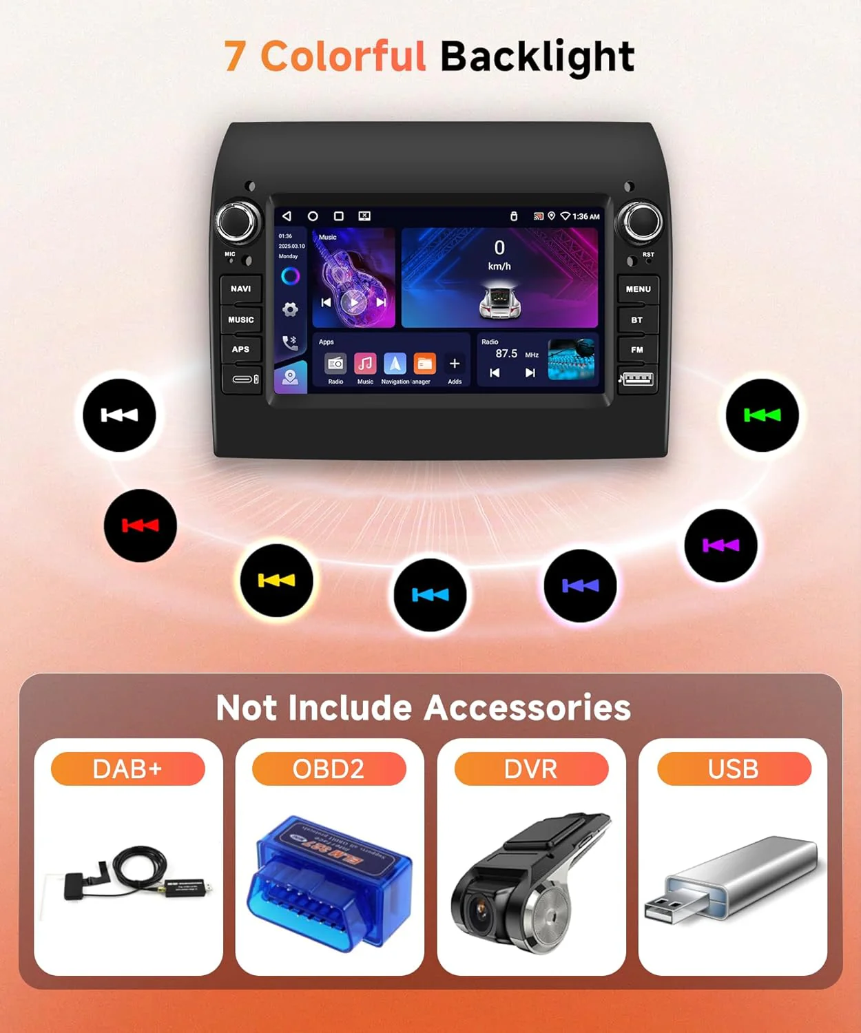 4G+64G Android Autoradio für FIAT Ducato 2008-2015/Peugeot Boxer 2/Citroen Jumper 2011-2015 Wireless - Image 6
