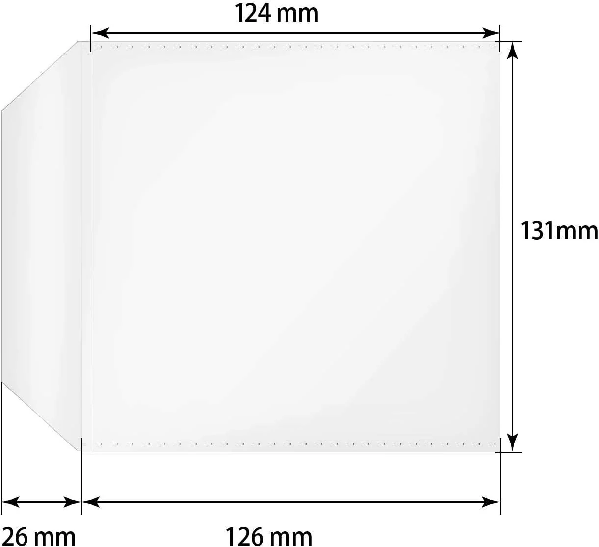500 Stück CD/DVD/Bluray Schutzhüllen, PP, Transparent Hüllen, Sleeves mit Lasche, Leerhülle, Für Auf - Image 2
