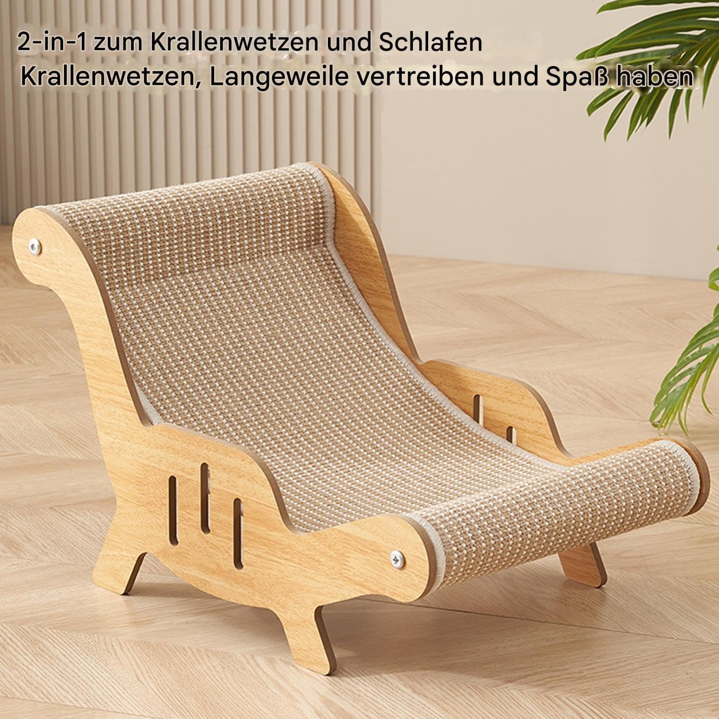 53x31x32cm Katzen Sisal Liegestuhl Katzen Kratzbrett Bequemer Katzenkratzstuhl Katzenkratzer Katzen - Image 6