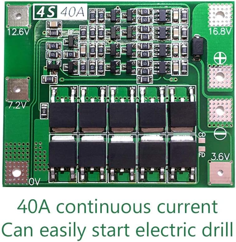 5pcs 4S 40A 14.8V 16.8V 18650 Lithium Battery Protection Board BMS PCB - Image 2