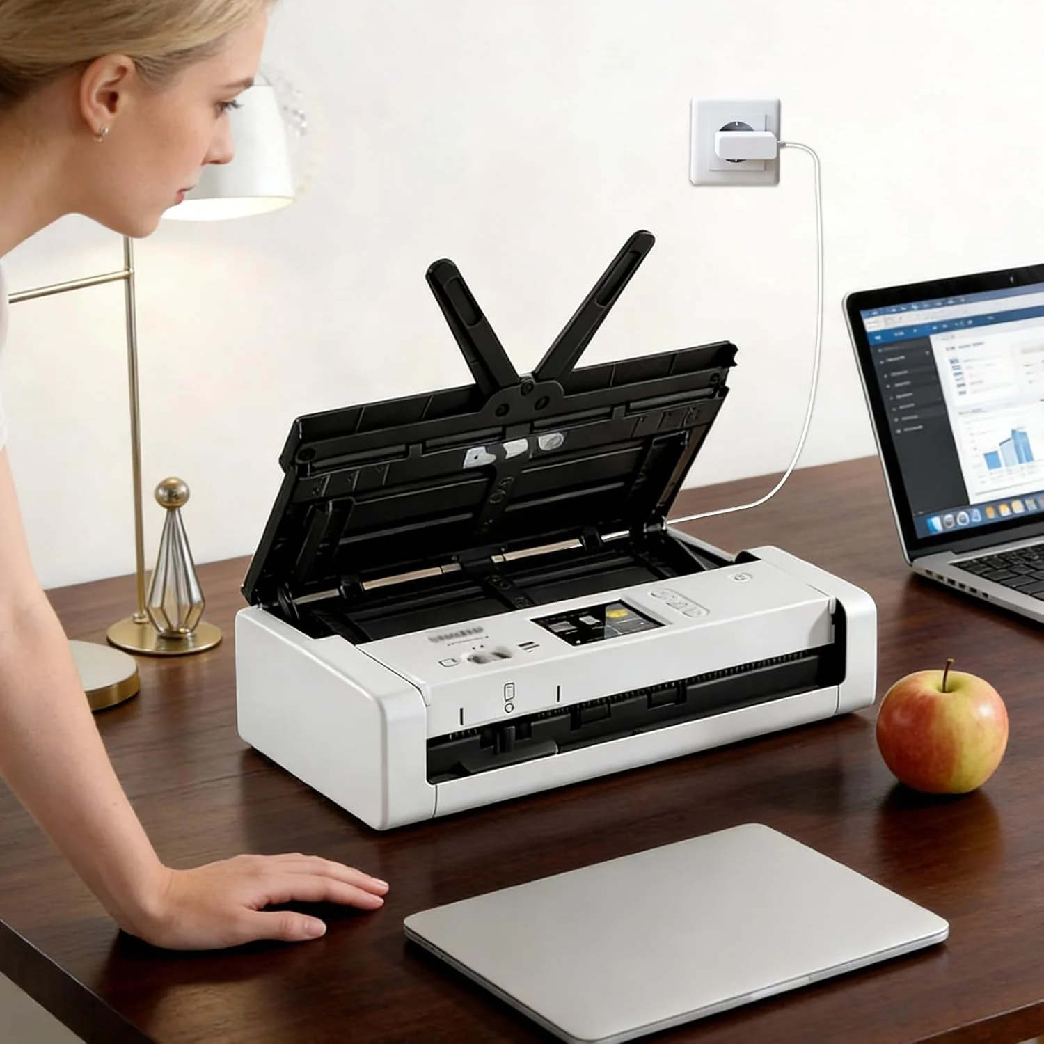 5V 3A Netzteil Etikettendrucker Ladekabel Kompatibel mit Brother Mobiler Scanner ADS-1190,ADS-1200,A - Image 3