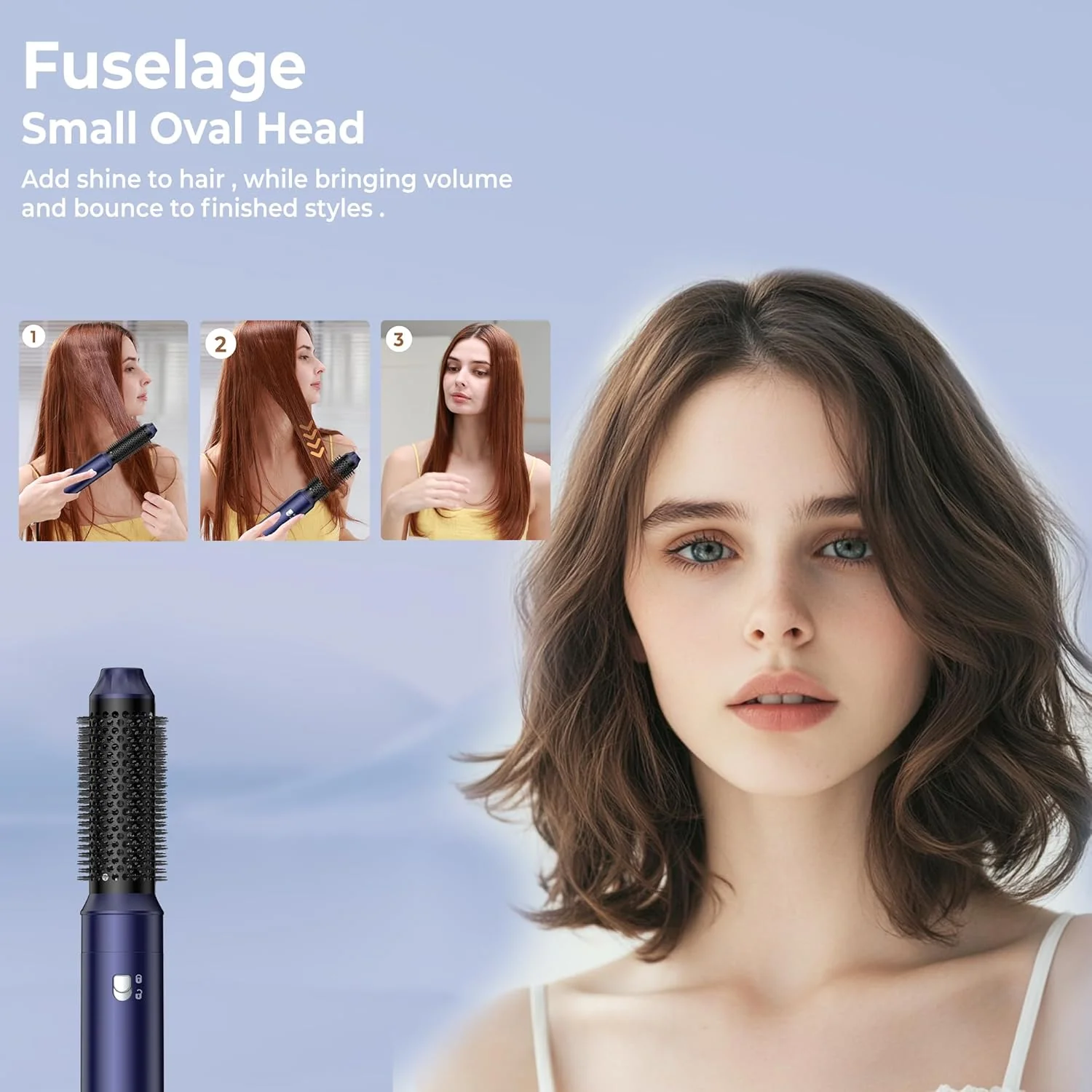 6 in 1 Haarstyler & Haar Föhn mit Automatischer Lockenstab Wrap, Haartrockner, Thermal Brush, Warmlu - Image 4