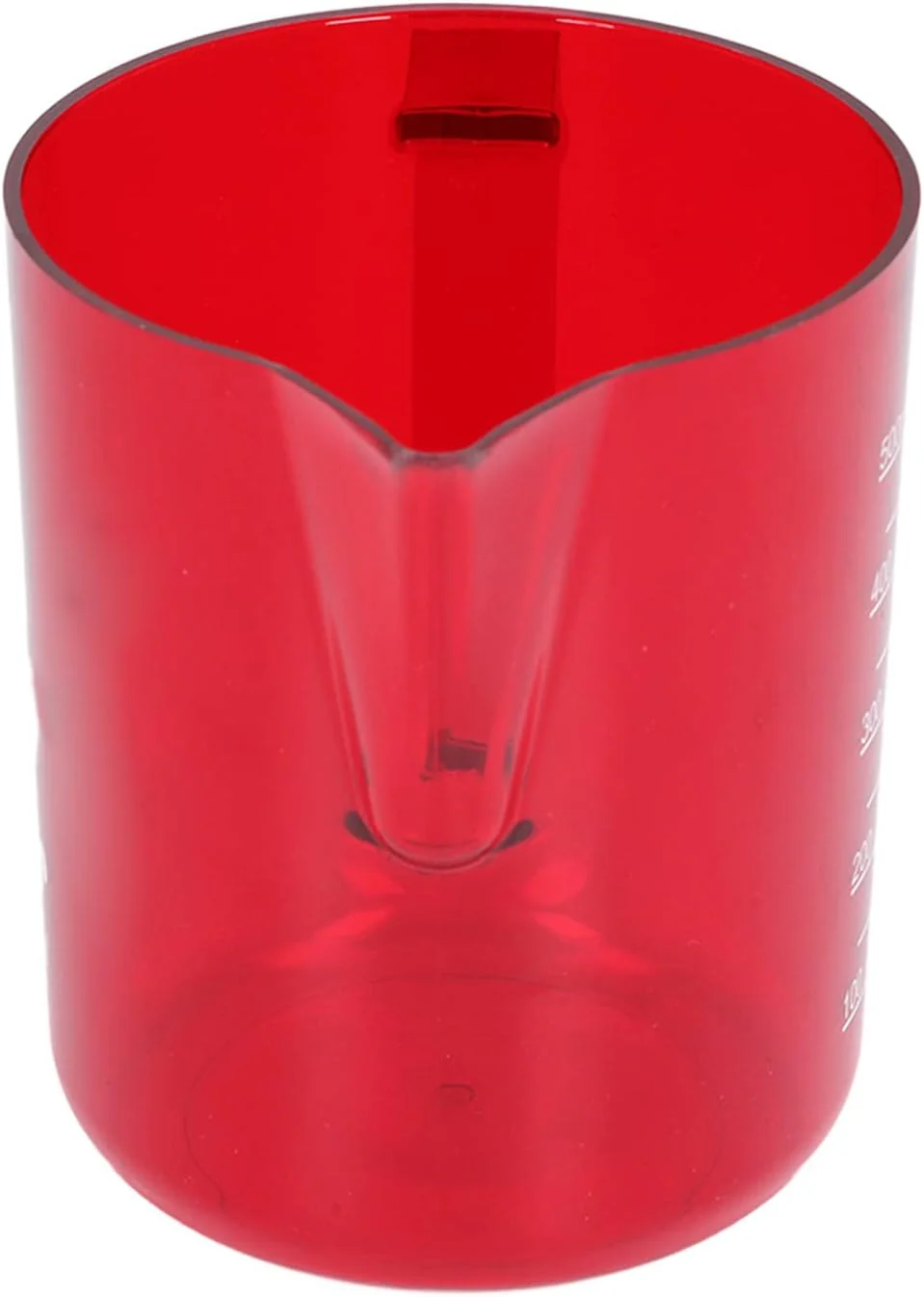 600 ml Acryl-Kaffeekrug, Adlermaul-Wasserauslass, bruchsicherer Aufschäumkrug, rot, Milchkännchen, m - Image 3