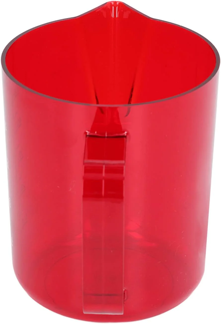 600 ml Acryl-Kaffeekrug, Adlermaul-Wasserauslass, bruchsicherer Aufschäumkrug, rot, Milchkännchen, m - Image 8