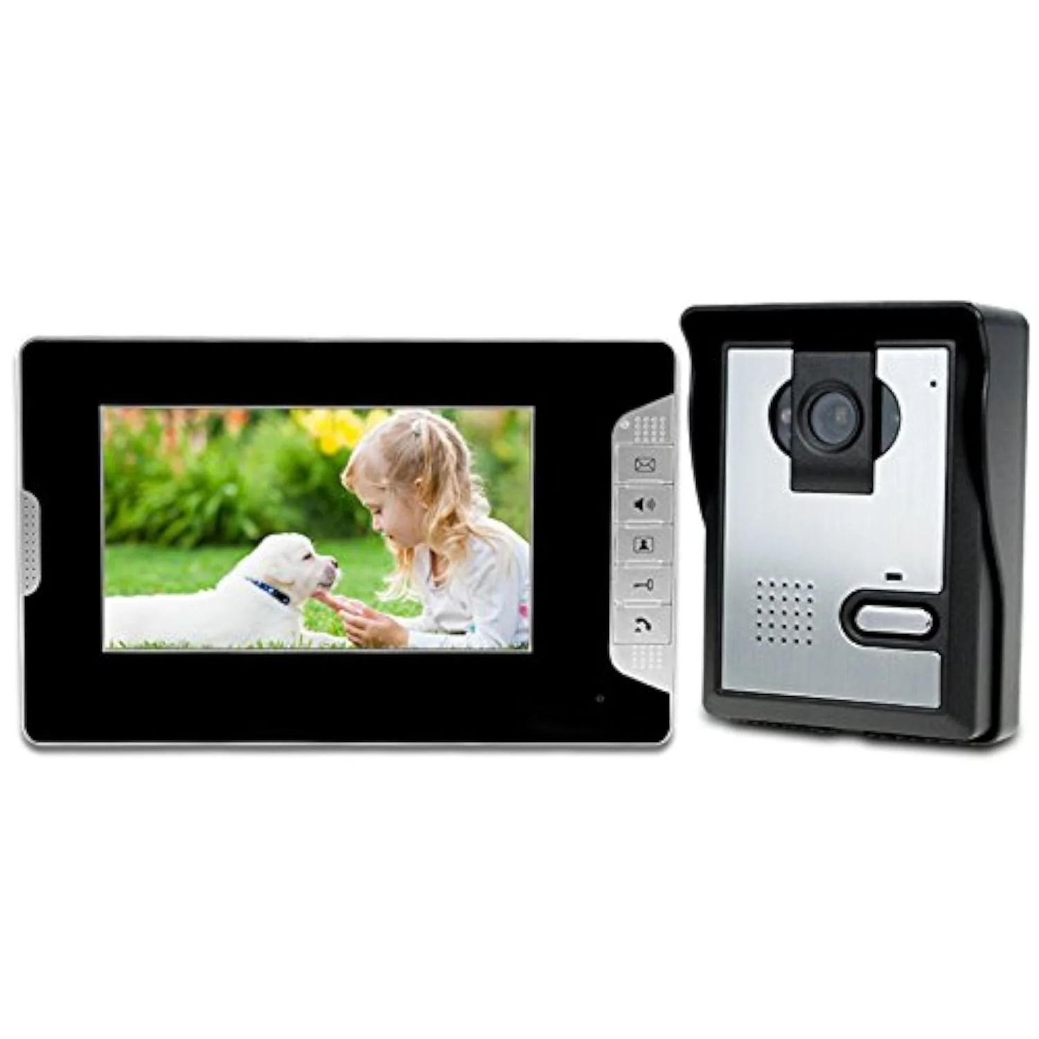 7 Zoll wasserdichte Video Gegensprechanlage verdrahtete Video Türsprechanlage Intercom Digital HD Mo