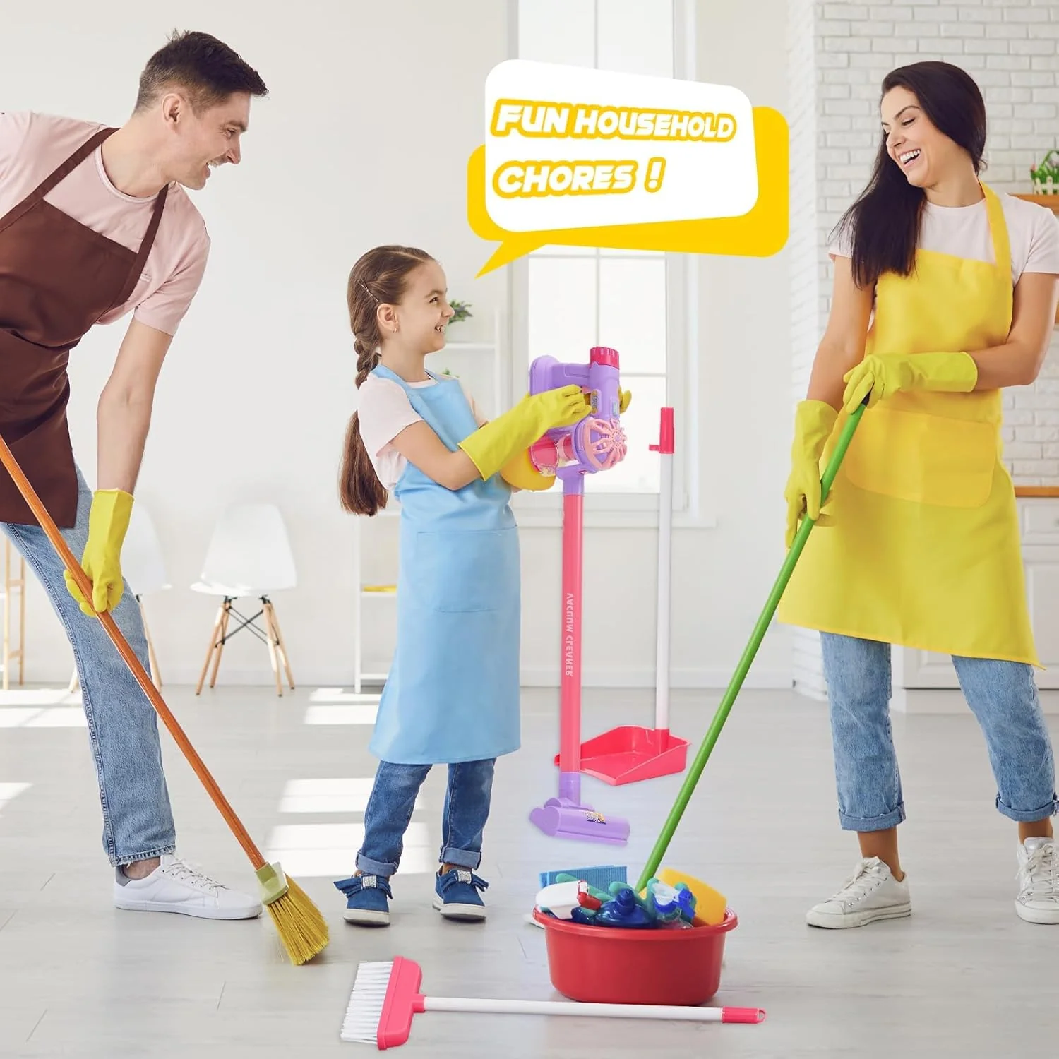 9 in 1 Reinigung Set für Kleinkinder Spielzeug, Reine kinderpflege-kostüme, bis sie vom richtigen st - Image 7