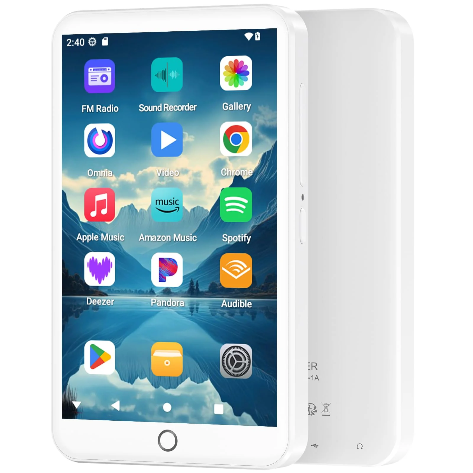 96GB MP3 Player mit Bluetooth und WiFi, Android 13 MP3 MP4 Player mit 4“ Touchscreen und Lautspreche