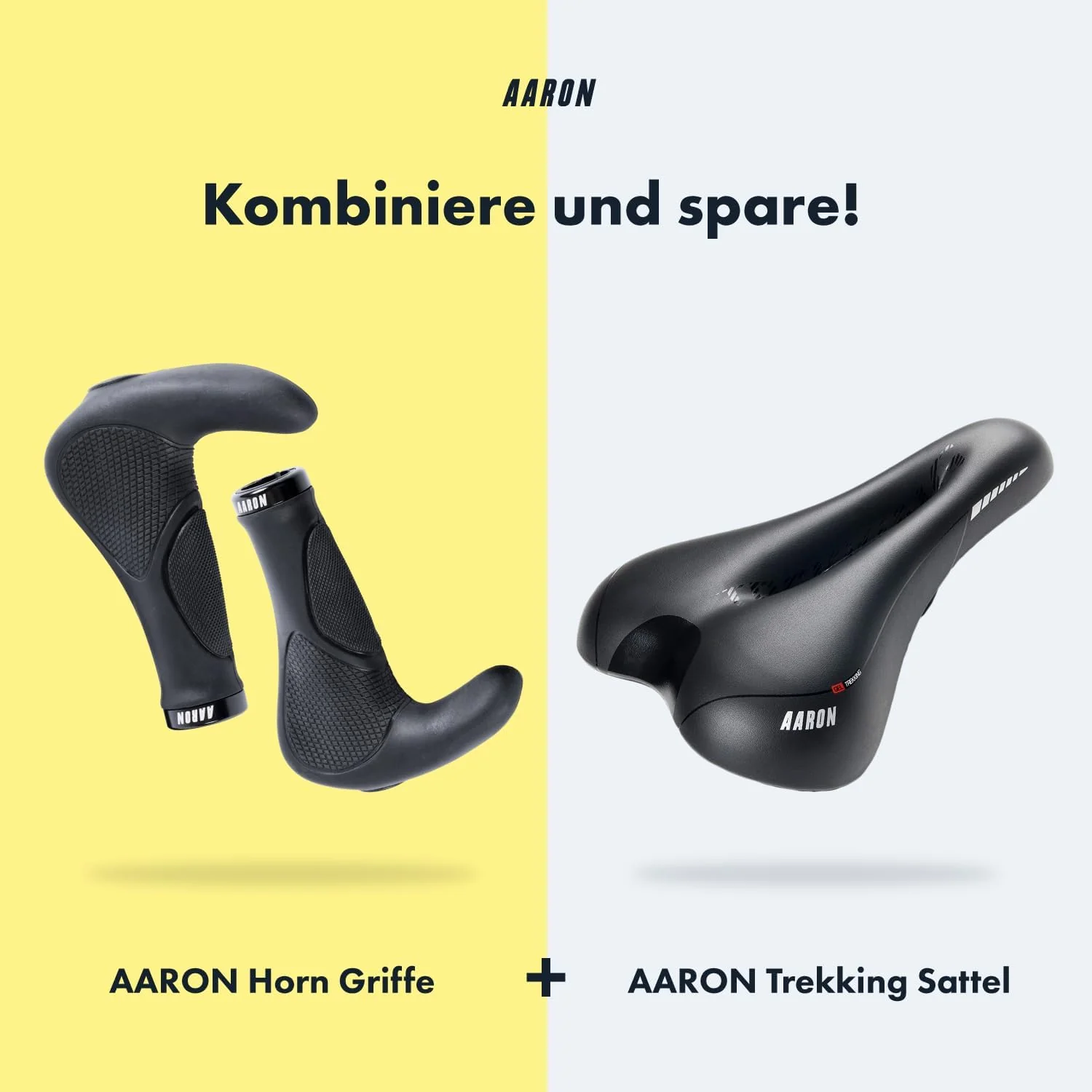 AARON Horn Lenker Griffe mit Gel Dämpfung, ergonomische Lenkerhörner aus rutschfestem Gummi, Fahrrad - Image 6