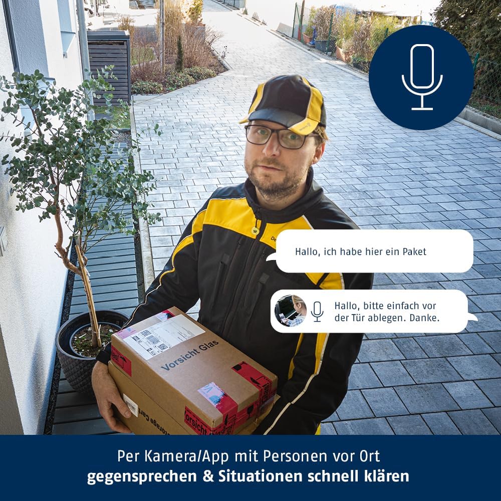 ABUS WLAN Licht Aussen-Kamera (PPIC46520) – Smarte Überwachungskamera mit Aussenleuchte, Personenerk - Image 5
